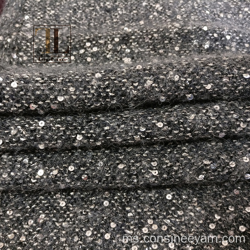 Topline sequin alpaca wool merajut benang kedai